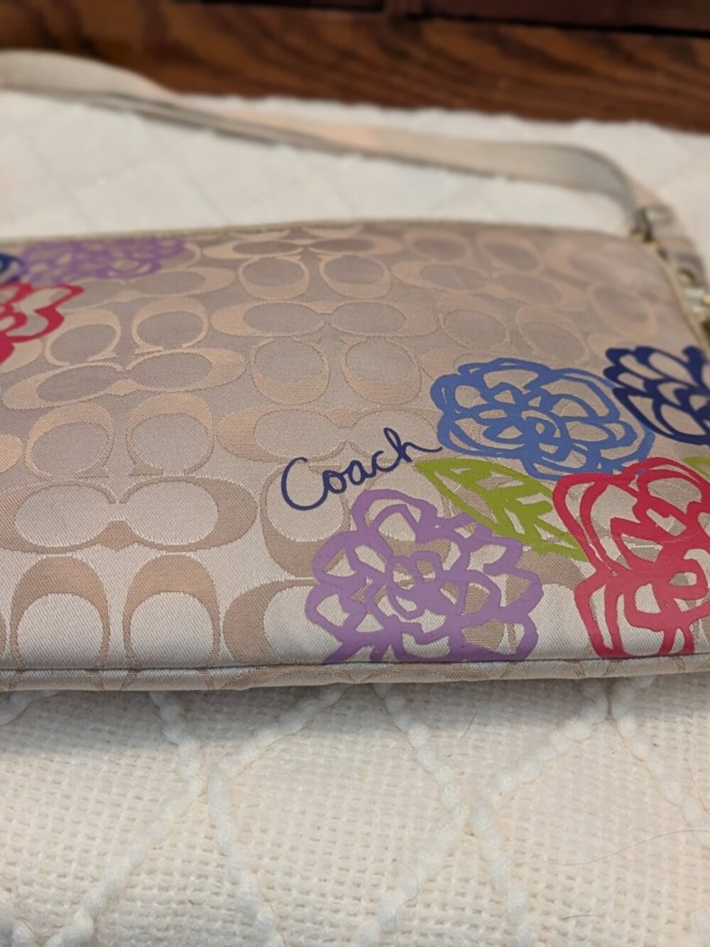 Coach Daisy Appliqué iPad / Tablet Crossbody Case - Picture 6 of 10